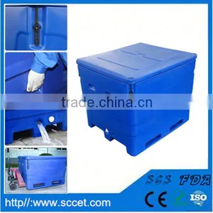 Rotomolding Cooler for Fish Carrying Case Plastic Fish Tank Fish Storage Bin thumbnail-1