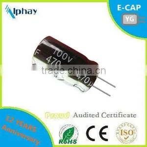 470uF 100v 16X25 20% Aluminum Electrolytic Capacitor thumbnail-1