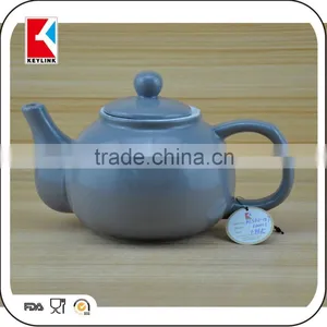Bulk Items 1000cc Plain Color Gloss Finish Tea Pot Ceramic Tea Set Made in China thumbnail-1