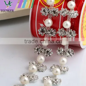 Bling Bling Fashion Latest Fancy Rhinestone Cup Chian For Garments,bags,shoes Decorations YSC08 thumbnail-3