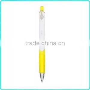 Yellow Plastic Press Ballpoint Pen,customer Logo Pen thumbnail-1