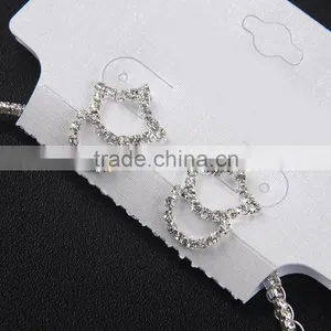 Ladies Bridal Necklace Set Flower Diamond Earring Wholesale Wedding Accessories thumbnail-4