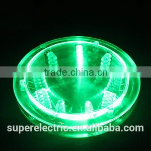 New Color Changing LED Lights Bottle Cup Mat Coaster For Clubs, Bars Party thumbnail-5