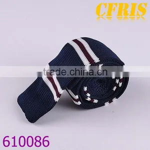 Cotton Knitted Tie,Fashion Striped Cotton Knitted Necktie thumbnail-2