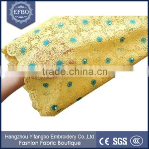 2016 Nice Looking Nigerian French Lace Styles Beaded Fabrics Embroidery Tulle Fabric Wholesale Top Quality African Net Lace thumbnail-2