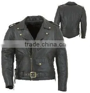 DL-1183 Leather Motorbike Jacket thumbnail-1