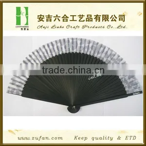 New Style Promotion Cloth Bamboo Fan thumbnail-1