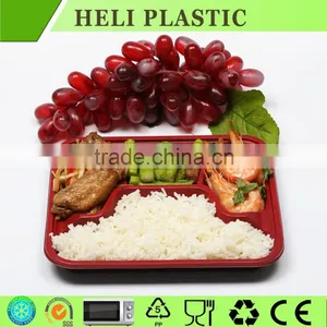 4 Compartment Food Tray Disposable Plastic Food Container thumbnail-2