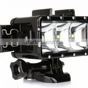 Wholesale SupTig 30M Waterproof 300LM Video Light for Go Pro / Dazzne / Yi Camera(Black) thumbnail-1