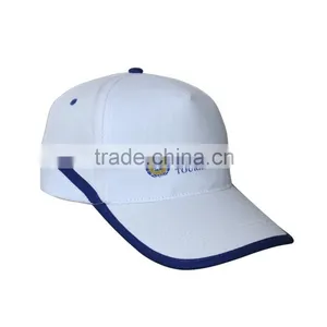 White Edged Caps With Printed Logo thumbnail-2