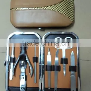 MRT-058 8pcs PU Bag Stainless Steel Manicure Set Cases thumbnail-1