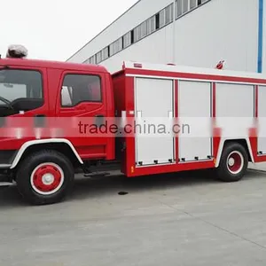4*2 5m3 Double Cab Hot Selling Fire Truck Red Firefighting Truck thumbnail-6