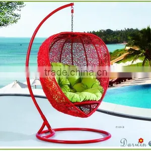PE Wicker Rattan Outdoor Gazebo Swing thumbnail-4