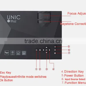 UC46 Mini LED LCD Projector Design by Portabel/ Simple for Game Use Wireless Mini LED Projector thumbnail-4