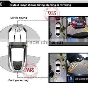 Bird View 360 Degree Car Security Camera System With Moving Guide Line thumbnail-4