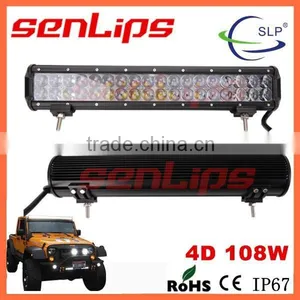 Guangzhou Factory 17.5inch Dual Led Row Light Bar 4D 108W Led Light Bar for Driving Light Jeep Boat 4WD Forklift Car Light thumbnail-1