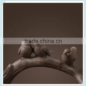 Resin Vintage Bird Small Decoration Resin Bird for Table Decor thumbnail-3
