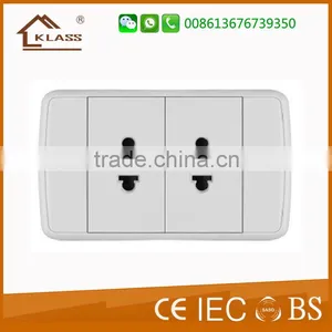 1 Gang Computer Internet Socket and Tel Socket Output Made in China White thumbnail-5