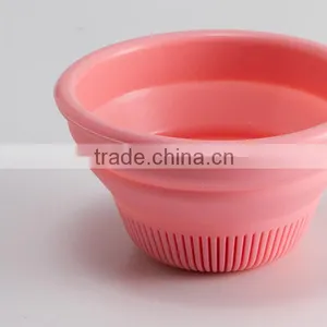 Kitchenware BPA Free Non-toxic Folding Design Silicone Baby Bowl thumbnail-6