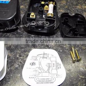 British Standard Power Plug/three Pin Plug With AC Power Cord thumbnail-1