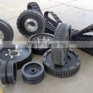 Produce Robot Rubber Tracks Robot Caterpillar Rubber Tracks thumbnail-1