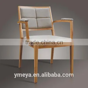 Upholstered Aluminium Armrest Chair thumbnail-1
