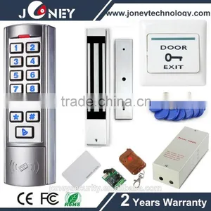 Remote Control EXIT Button Power RFID Card Magnetic Lock Metal Waterproof Keypad RFID Door Access Control System thumbnail-1