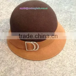2014 Fashion Ladies Wool Felt Bucket Hat/ Wedding and Church Hats thumbnail-5