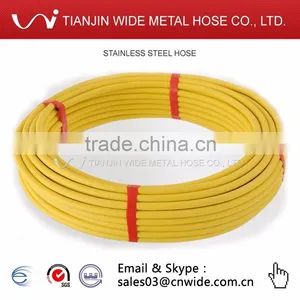 Chinese Manufacturer Yellow Stainless Steel Flexible Natural Gas Hose thumbnail-5