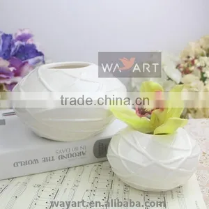 Bowl Shaped Ceramic Flower Vase of Ceramic Vase thumbnail-1