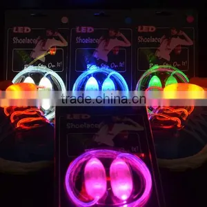 New Arrival Led Flashing Shoelace , Glow Shoelace , Led Lighting Shoelace for Night Walking thumbnail-1