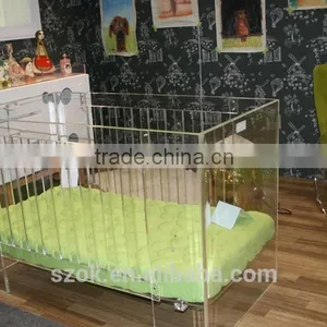Kids Bedroom Furniture 2015 Hot Sale Acrylic Baby Cribs thumbnail-1