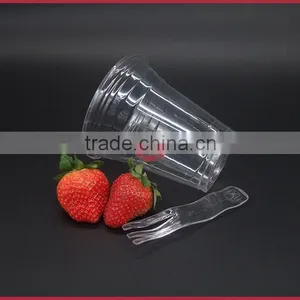 Disposable Plastic Cups PET Material 14Oz High Transparent thumbnail-3