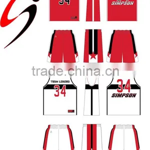 2015 New Design 100% Polyester Basketball Jersey thumbnail-6