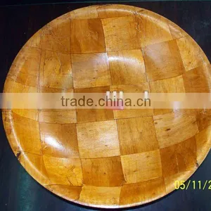 Round/Square/Wave/ Parts Bamboo Bowl for Fruit -ruby@smxingyuan.com thumbnail-1