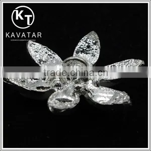 Good Quality NK009 Metal Rhinestone Button With Pearl for Clothes thumbnail-2