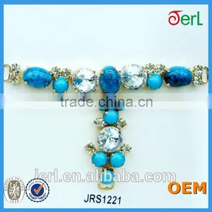 T-shape Metal Rhinestone Shoe Jewelry Chain Sandal Lace Chain thumbnail-3