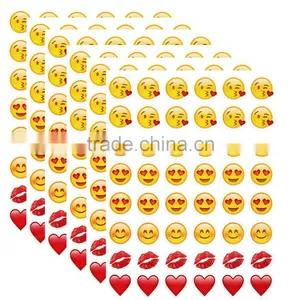 Love and Kiss Emoji Face Vinyl Sticker for Phone Laptop Decor thumbnail-1