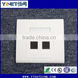RJ45 Keystone Jack Faceplates With 2 Ports CAT5E CAT6 Available thumbnail-1