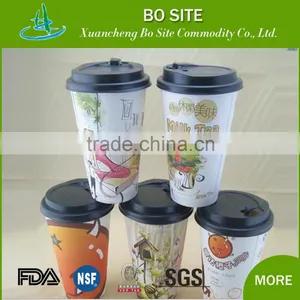 4oz to 24 oz Disposable Hot Drink Coffee Paper Cup With Lid thumbnail-1