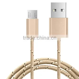 Hot Sale Charging Cable for Smartphone USB Cable With Nylon Braid Micro USB Cable thumbnail-1