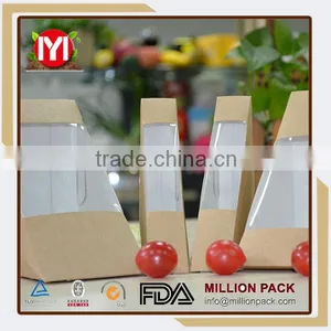Latest Made Food Boxes Triangle Sandwich Box For Packaging Made In China thumbnail-1
