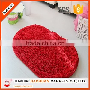 Non Slip Machine Made Water Absorbent Microfiber Chenille Bath Mat thumbnail-1