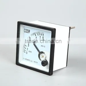 72*72 COS Pointer Type Three Phase Power Factor Meter 380V/5A thumbnail-2