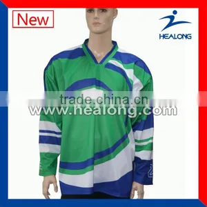 100% Polyester Custom Made Sublimation Ice Hockey Goalie Jerseys thumbnail-1