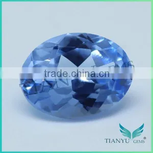 Oval Synthetic Blue Spinel 110# Faceted thumbnail-1