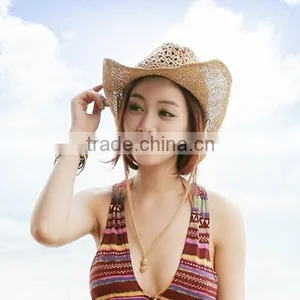 Hot Sale New Unisex Fashion Western Tourist Outdoor Beach Cowboy Hat thumbnail-3