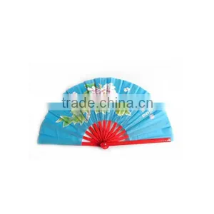 Factory Direct Printed Flower Patterns Polyester Foldable Fan thumbnail-5