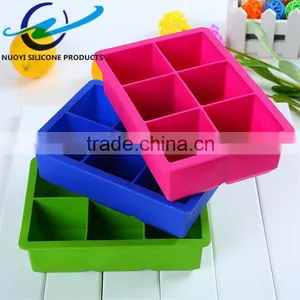 6 Cavities High Quality Large Ice Cube Tray Silicone thumbnail-5