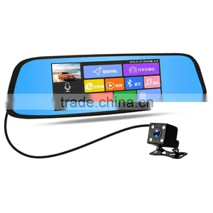 Full HD 1080P Car DVR Window Glass Mounting Rear View Mirror Monitor Car Black Box With Front View Camera 188 thumbnail-1
